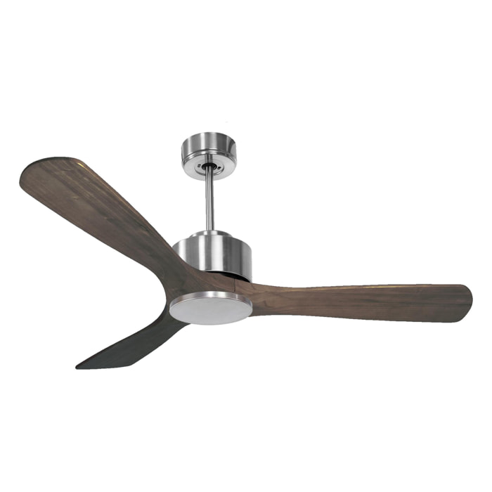 Ventilateur de plafond ø132 cm avec Wifi Réversible Hypersilence 40   W Argent