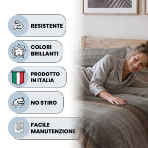 PARURE COPRIPIUMINO INFINITY - 100% Microfibra