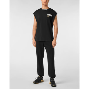 PLEIN SPORT Canotta con cappuccio TIGER