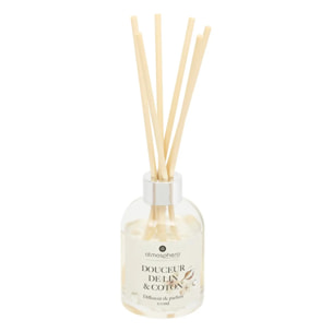 Diffuseur de parfum Oudy 100ml verre douceur de lin