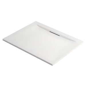 Receveur de douche antidérapant 140 x 80 Flight Pure rectangle blanc