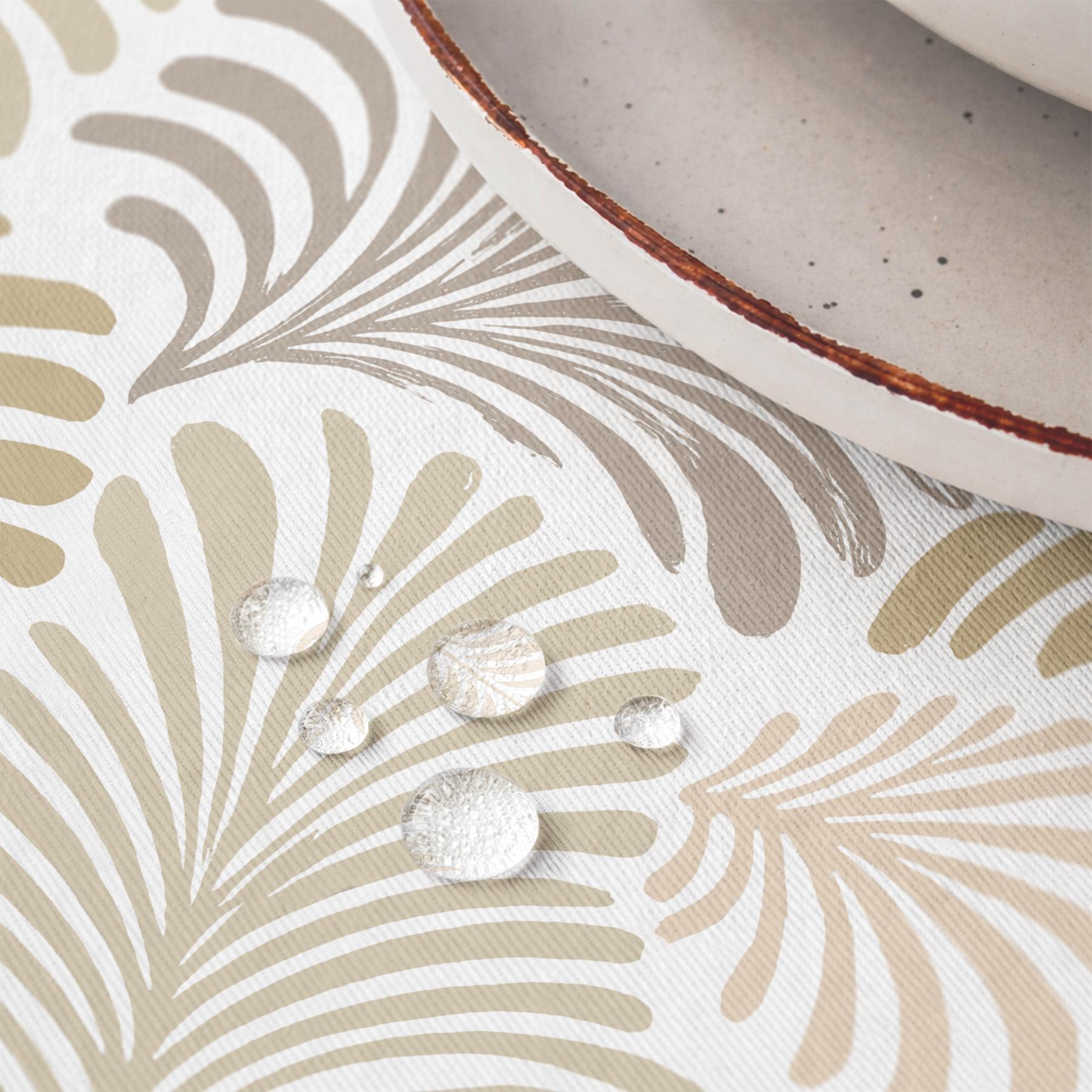 Nappe anti-taches IZMIR BEIGE - en 100 % coton