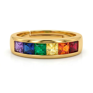 Anillo Kasee acabado oro amarillo 18k
