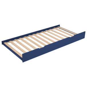Lit gigogne pour enfant 190x90cm bleu foncé ADAM