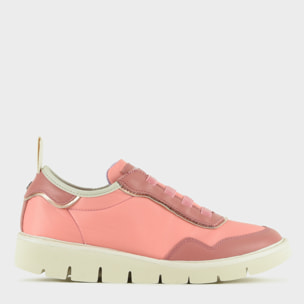 SLIP ON MUJER P05 DE NAILON PIEL Y PIEL EFECTO ESPEJO ROSA MELLOW