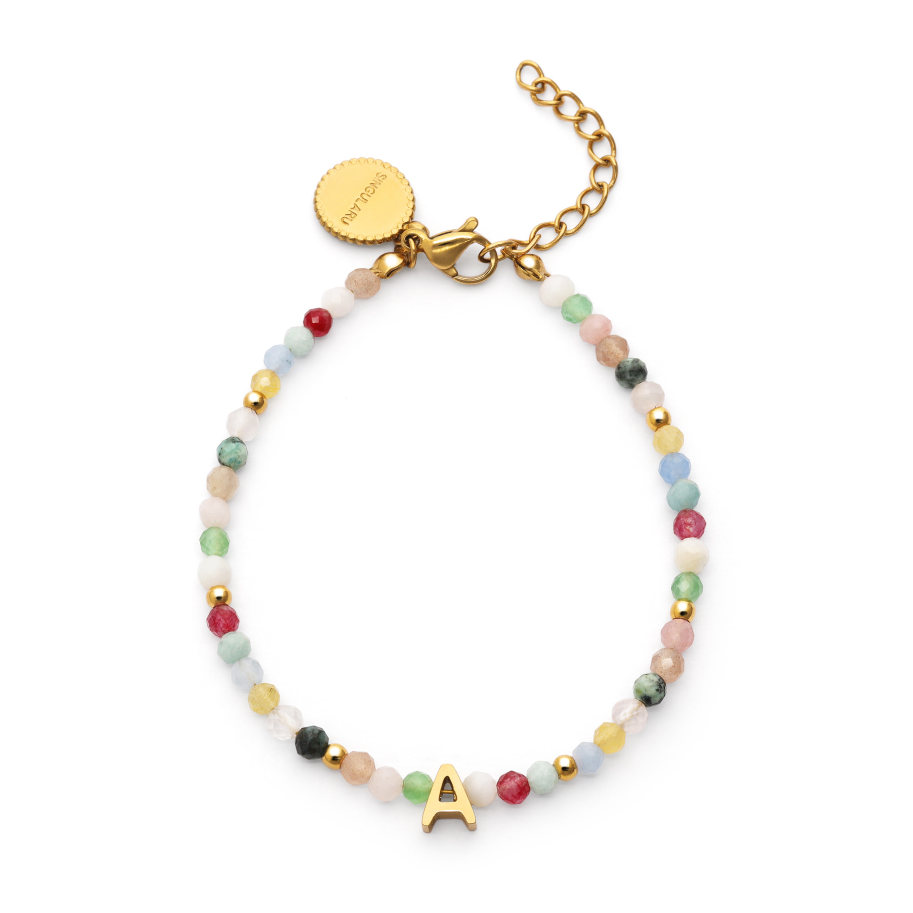 Pulsera Personalizada Letter Altea Color Acero Baño Oro