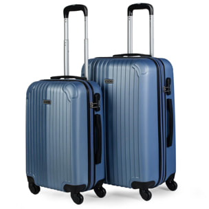 Maleta Itaca Sevron Set 2 Unidades Azul Zafiro