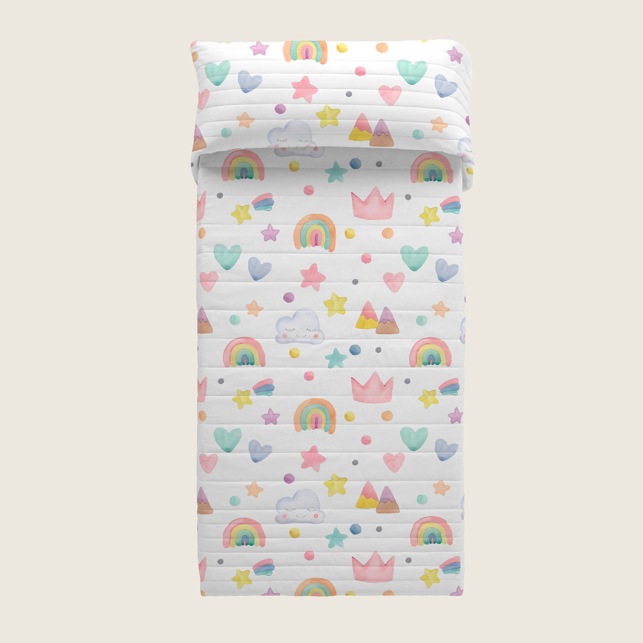 Cool Kids - Colcha Bouti Estampada - 100% Algodón - 70 gr/m² - Confetti