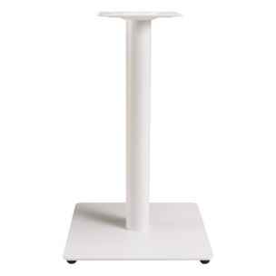 ICARE - Ensemble n°3: table bistrot 70x70cm en céramique marbré blanc
