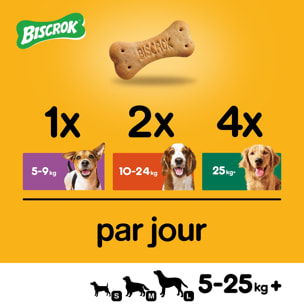 PEDIGREE Biscrok Biscuits croquants multi mix pour chien 6x500g