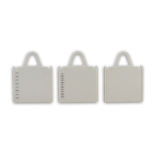 Mandoline verticale en polypropylène gris et acier inoxydable