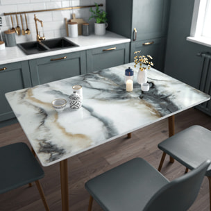 Rouleau revêtement adhésif imperméable - Sticker lavable plan de travail - ÉPOXY ZÉNITH