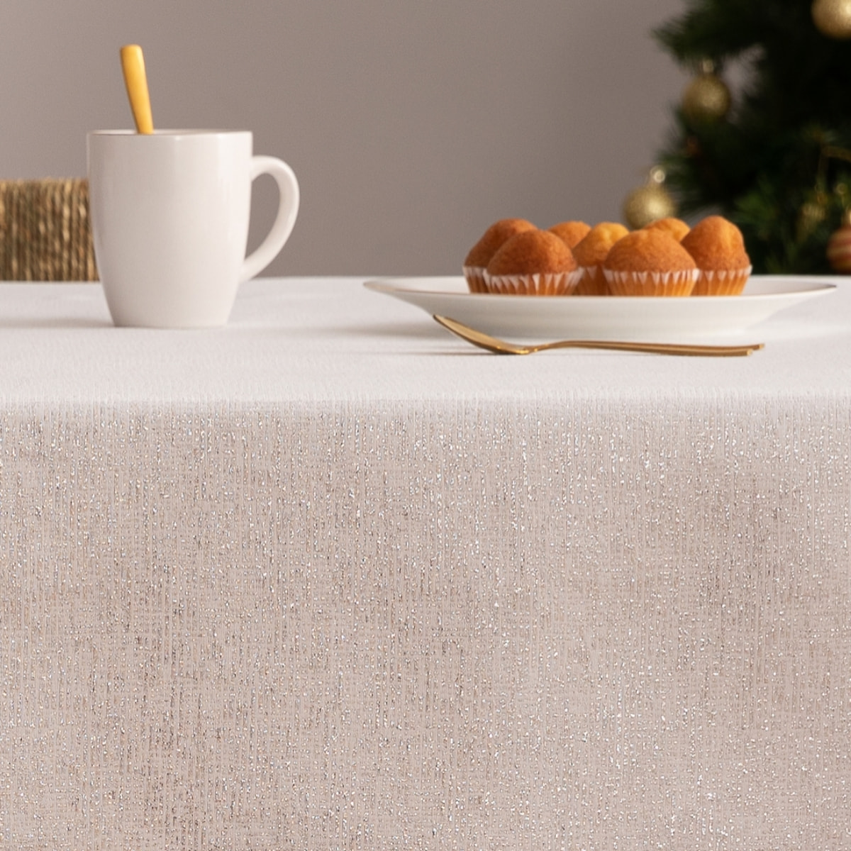 Mantel antimanchas BLANCHE PLATA