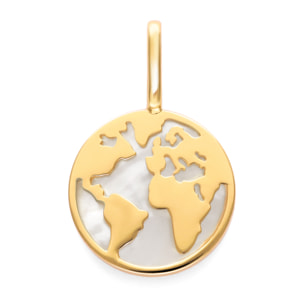 Charm Mundo Nácar Baño Oro