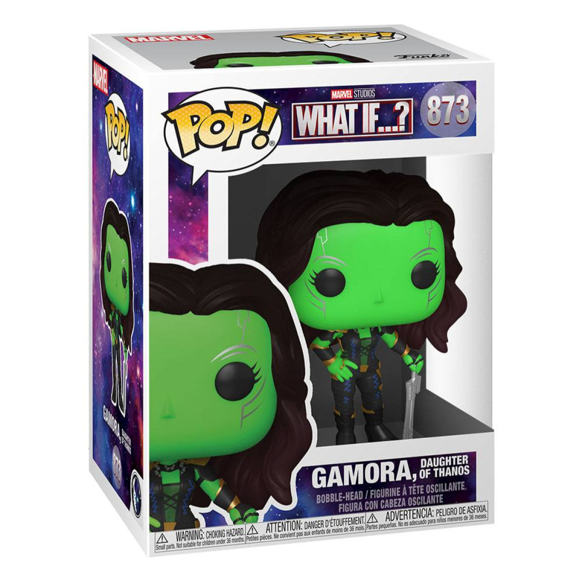 What If...? Funko Pop Marvel Vinile Figura Gamora, Figlia di Thanos 9 Cm