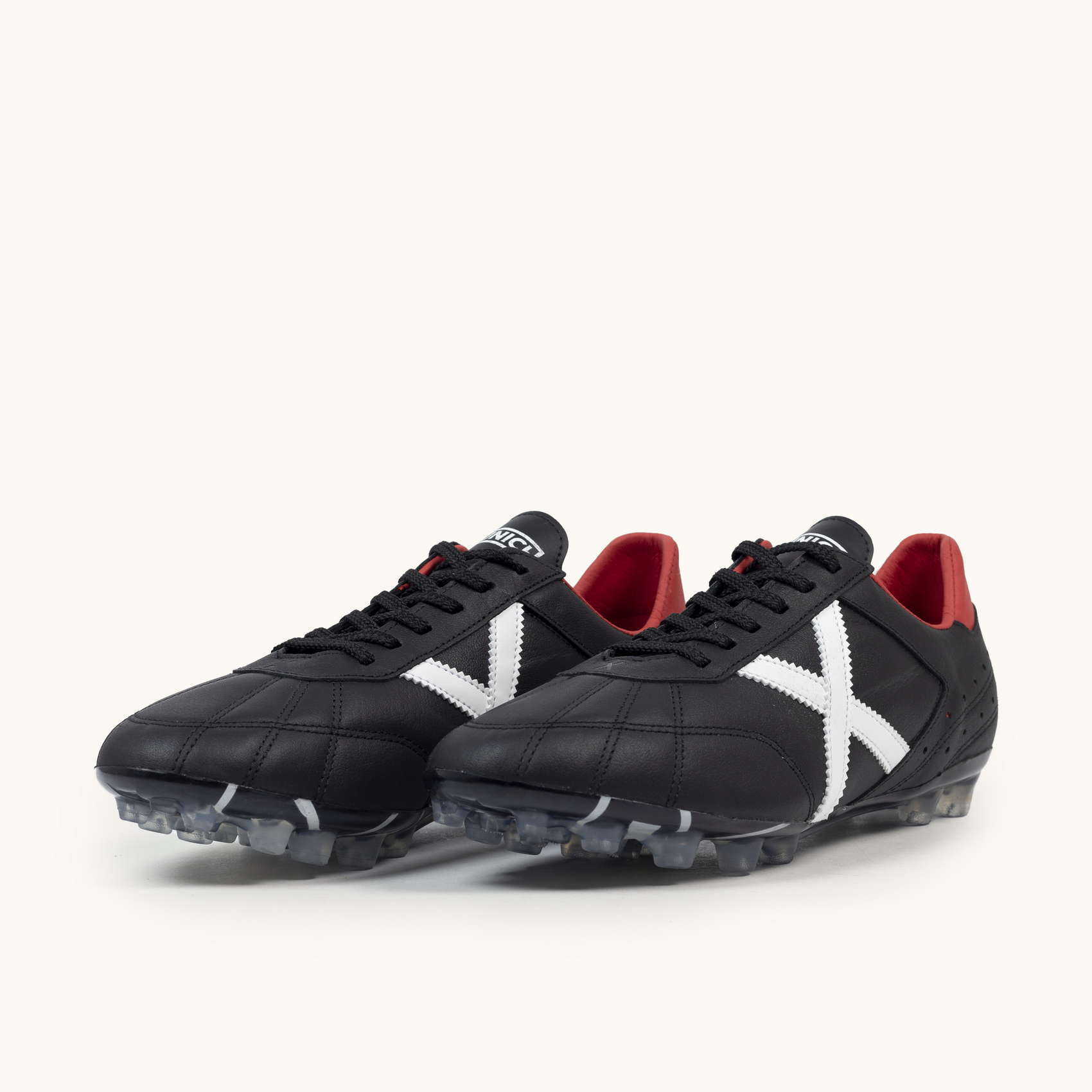 MUNICH ESTADIO AG-23 01 Zapatillas clásicas y planas de piel color negro