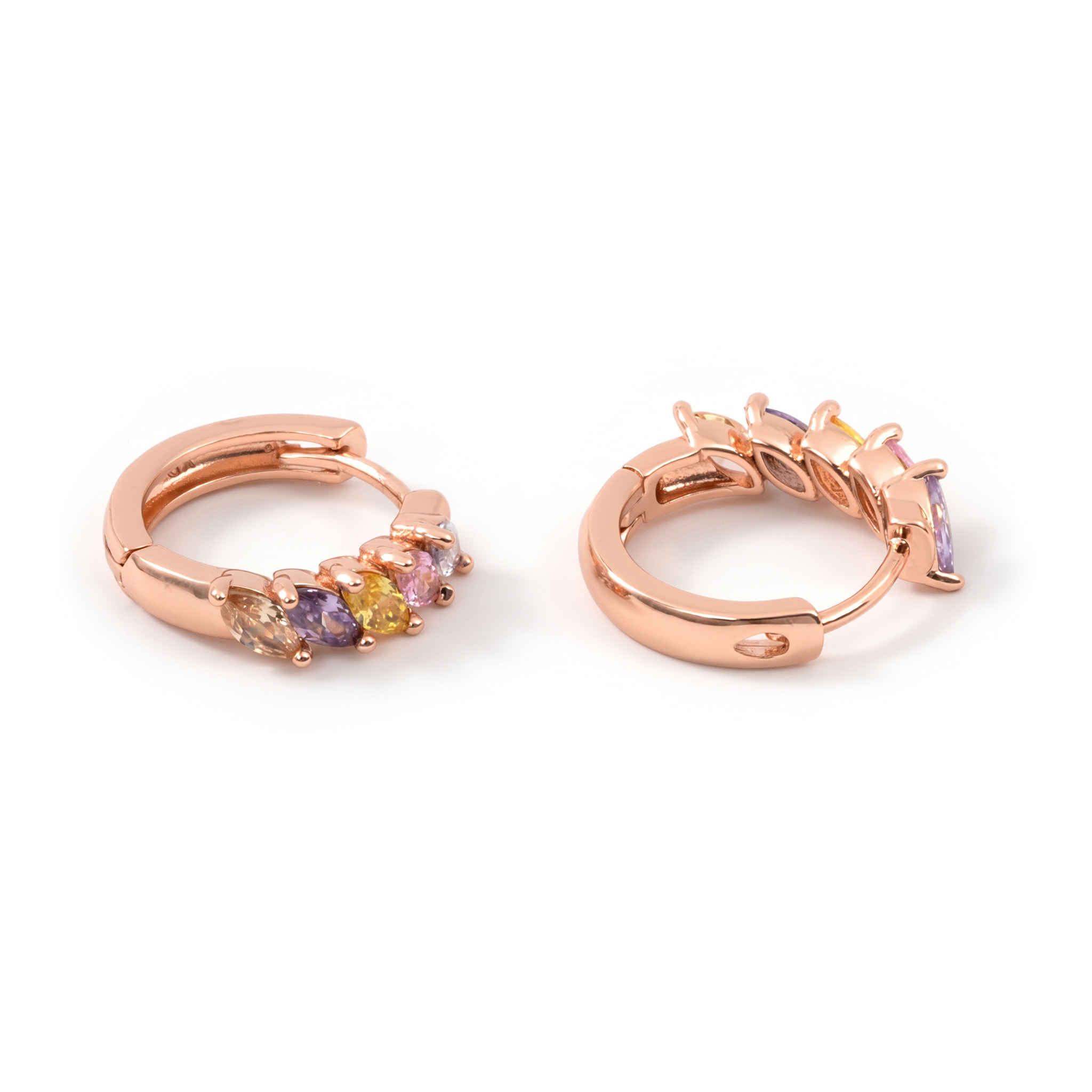 Pendientes Widas acabado oro rosa 18k