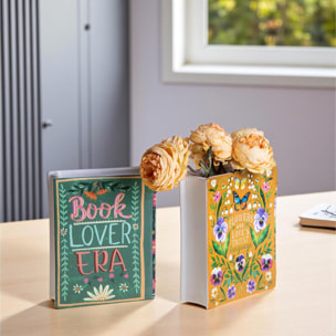 Set 2 vasi a libro - 16xH20x6cm - Pezzi 1 - Bianchi Dino SpA