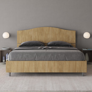 Letto con rete 160x190 quercia Dores