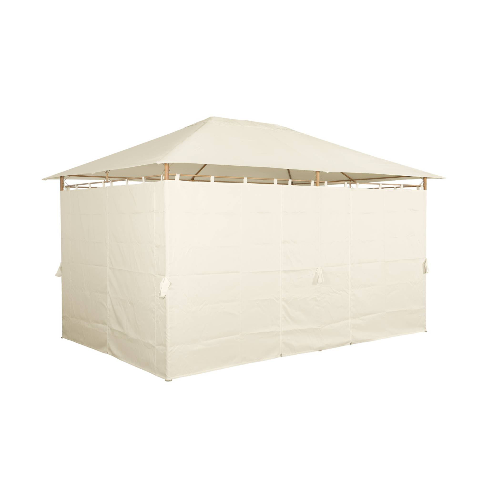 Tonnelle 3x4 m avec rideaux DIVIO 3X4M