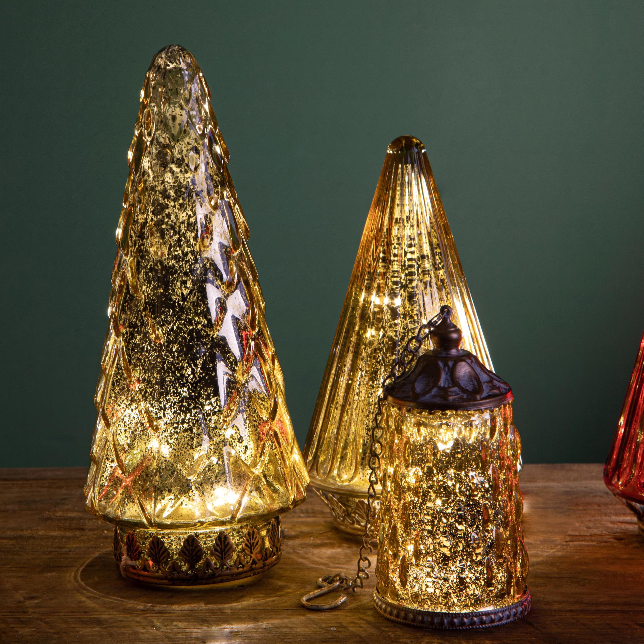 Albero con led - Pezzi 3 - ORO - Bianchi Dino SpA