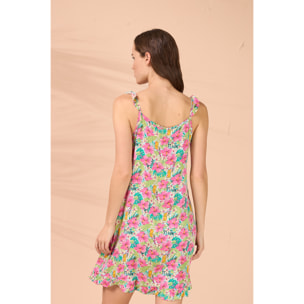 Abitino donna bretellina viscosa ibiscus Noidinotte