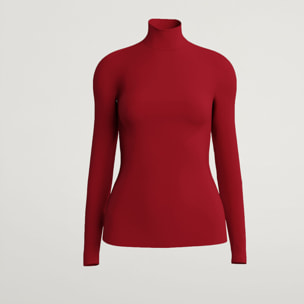 Top a maniche lunghe a collo alto Turtleneck Top Long Sleeves