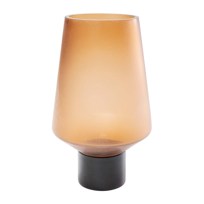 Vase Noble Ring ambre mat 26cm Kare Design