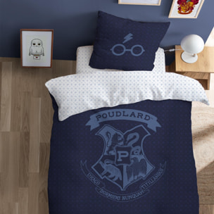 Parure de lit imprimée 100% coton, HARRY POTTER MIDDLE