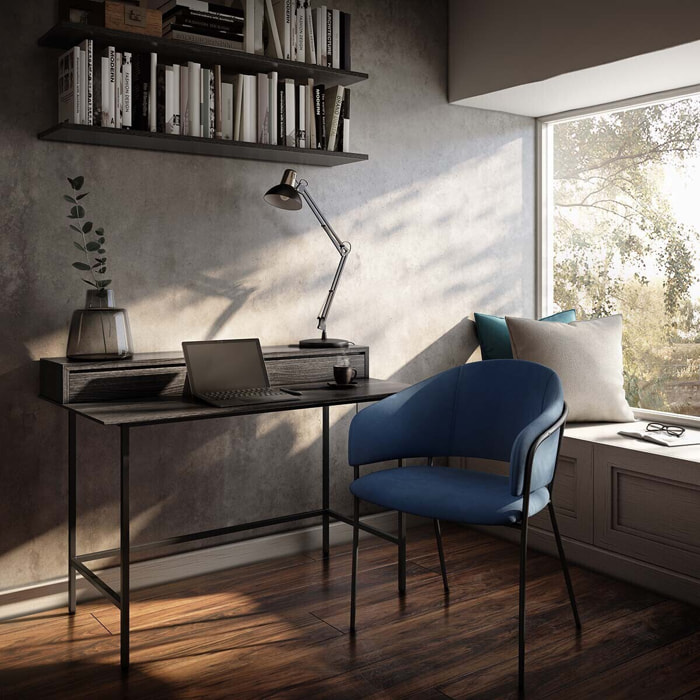 Coussin "Lilou" - bleu 55x55 cm