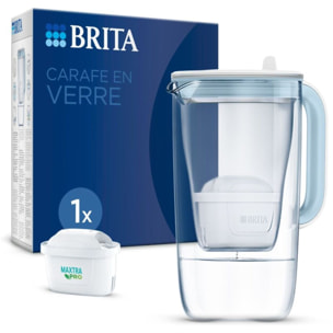 Carafe filtrante BRITA en verre Model One + 1 cartouche Maxtra Pro