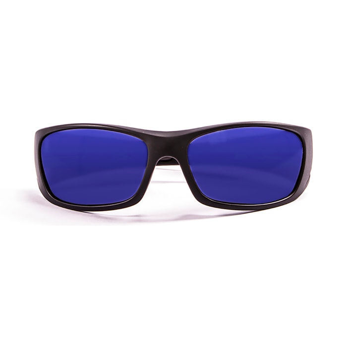Gafas de deportes acuáticos OCEAN BERMUDA - Negro mate / Revo azul