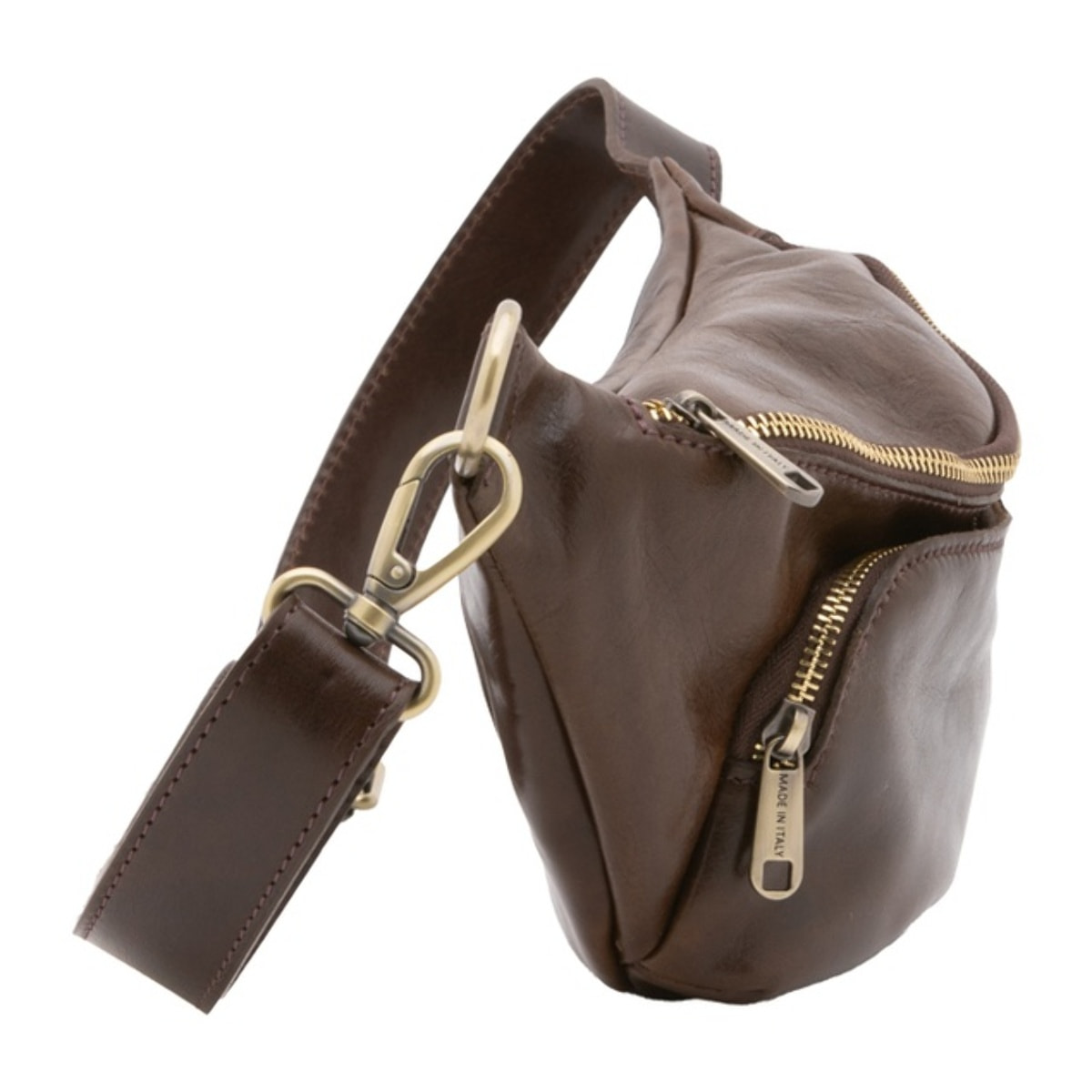 Marsupio da uomo in vera pelle - Modello False - 100% pelle - 37.0 x 16.5 x 10.0 cm