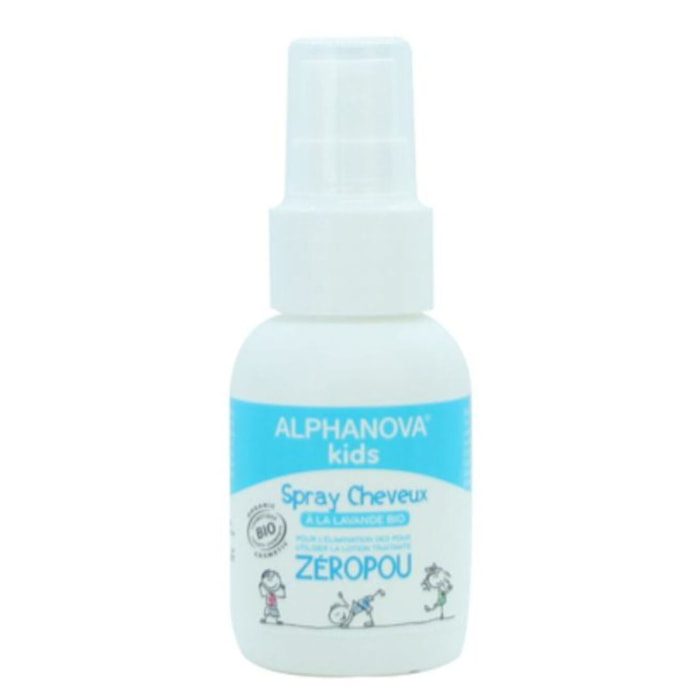 Kids Zéropou  - Spray Cheveux à la Lavande Bio 50 ml