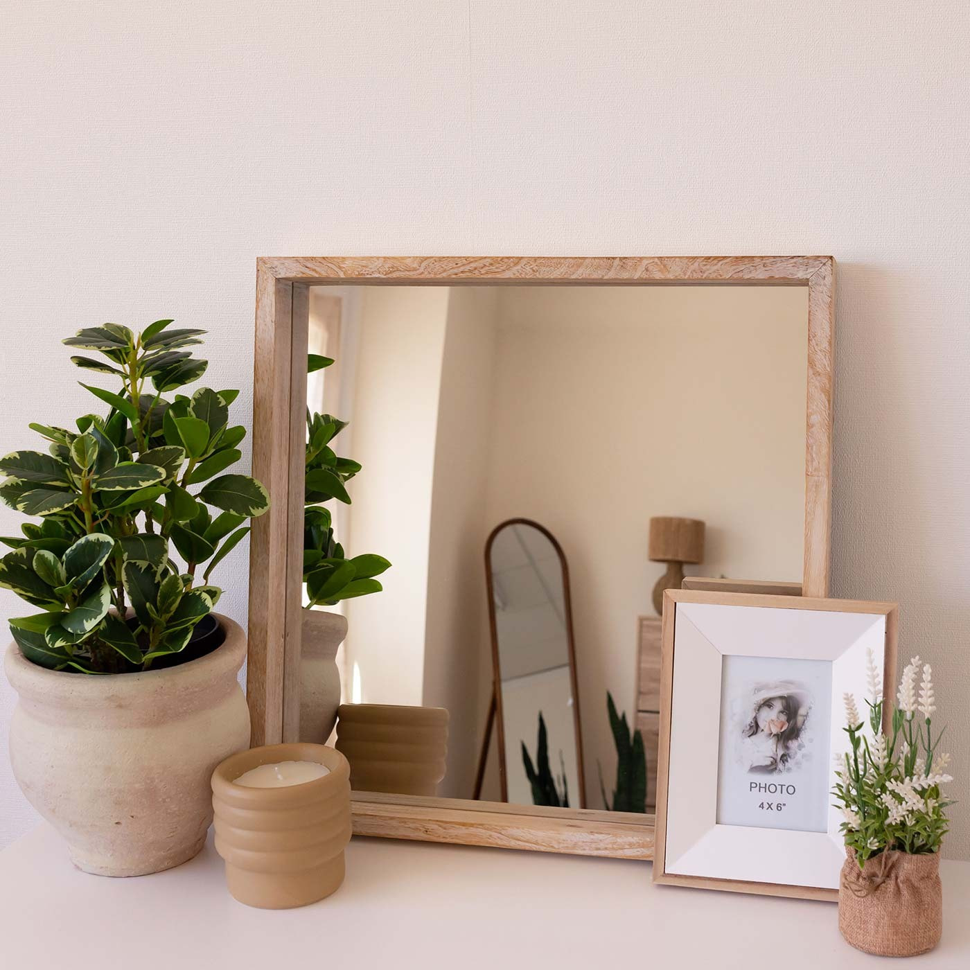 Miroir baruc naturalle 52cm