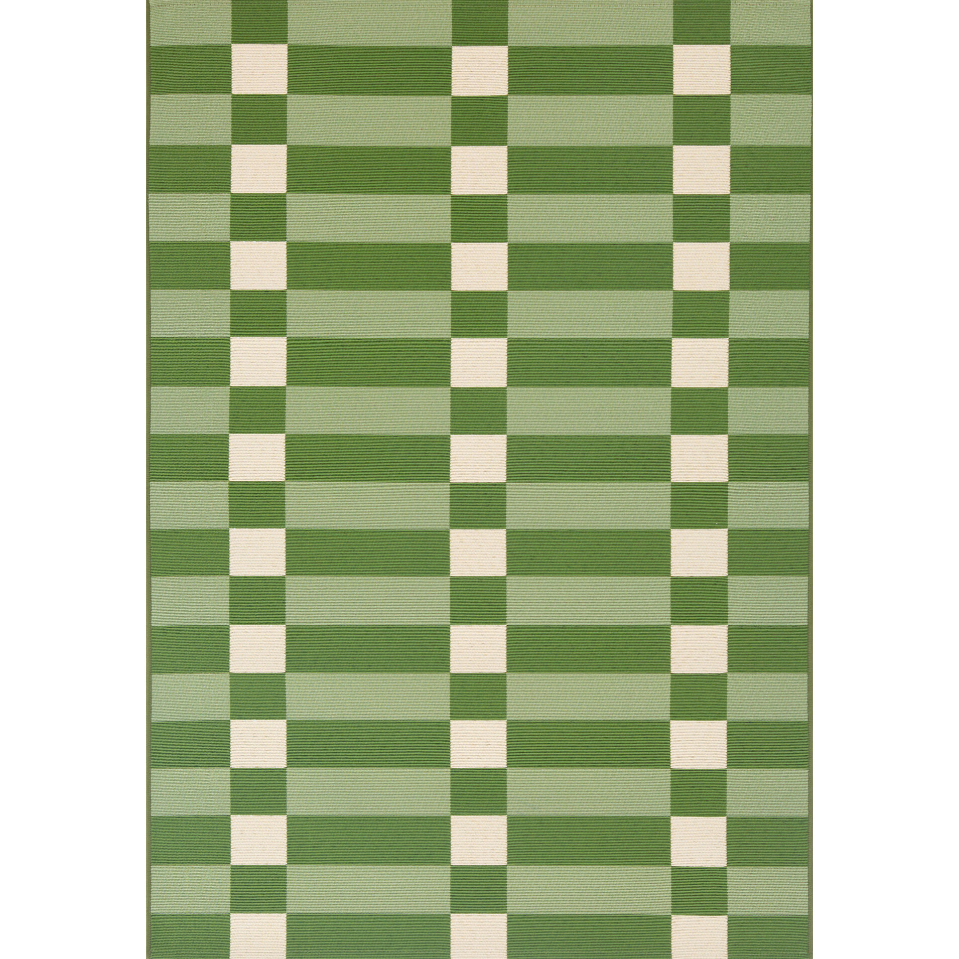 RIVIERA - Tapis intérieur/extérieur à motif carreaux vert