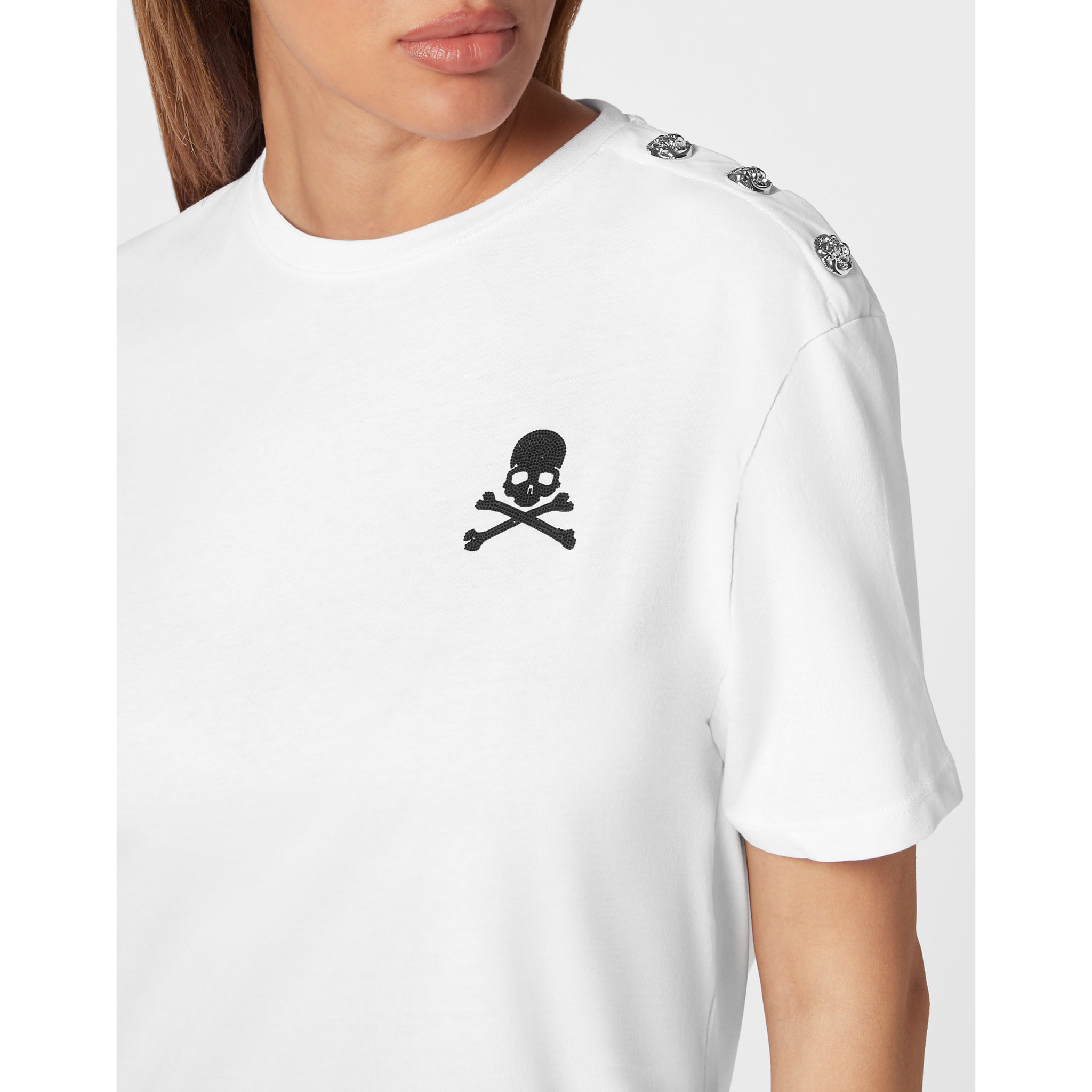 PHILIPP PLEIN Camiseta Hombre Fit SKULL&BONES