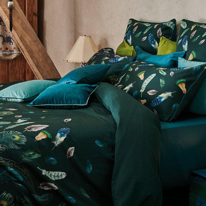 Housse de couette Feathers green