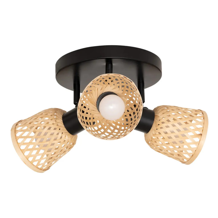 Plafonnier Lio beige 25x21cm