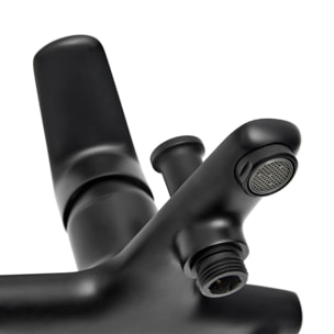 Mitigeur de salle de bain Swiss Aqua Technologies Mood sans kit de douche 150 mm noir SATBSMOOD222C