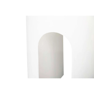 Mesa Auxiliar Taburete Blanco Sedit 41x41x47 Cm