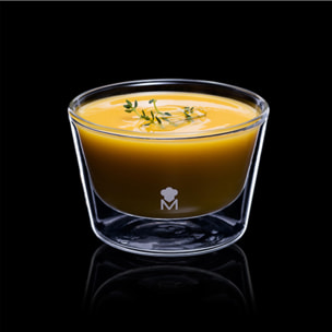 Bol mediano mixology de 400ml de doble pared en borosilicato masterpro