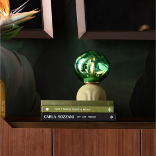 Lampe Magic Ball 21cm verte Kare Design