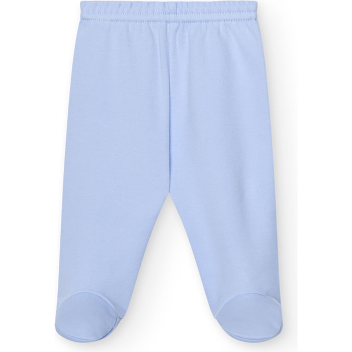 Polaina bebé algodón con pies invierno