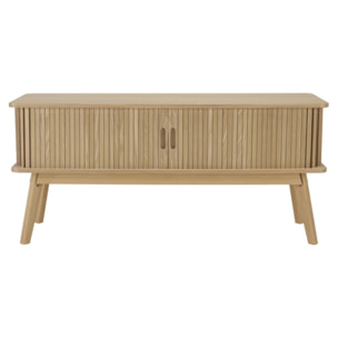 AGATHE - Meuble TV 100x30cm en bois couleur naturelle