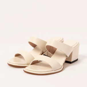 Sandalias con tacón S3174 NAPPA CREAM/ FABER color Cream