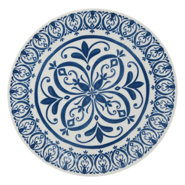 Service de table Manon 12 pièce(s) bleu L26,5xp2,4xH26,5cm