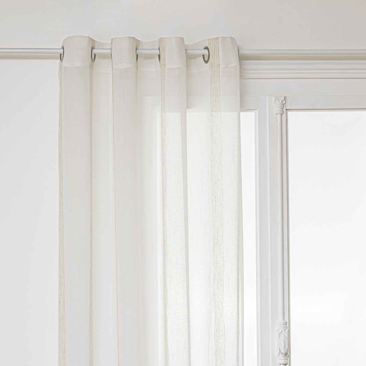 Voilage - lin - blanc - 140x240 cm