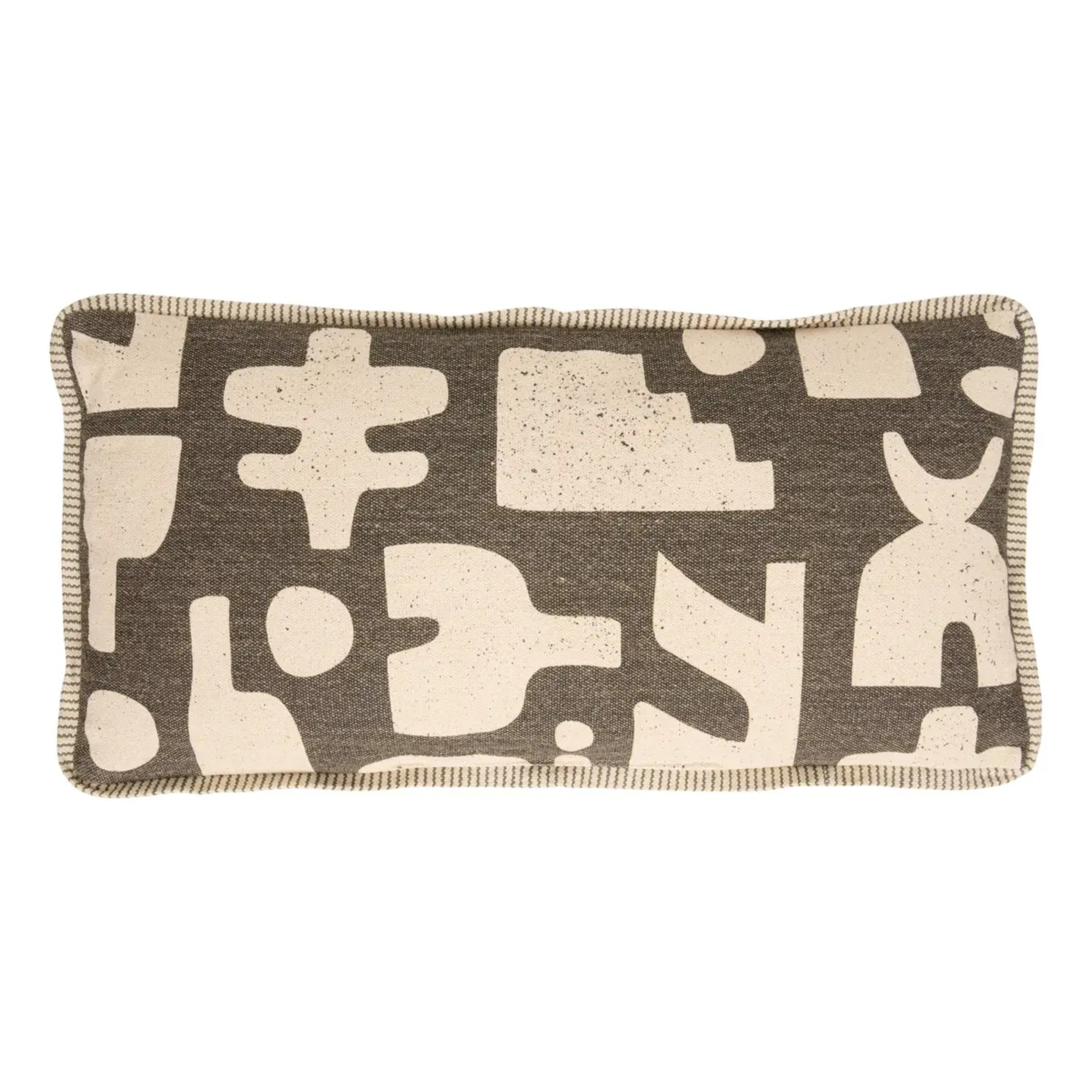 Coussin de dos Nyero rectangulaire 40x80cm vert