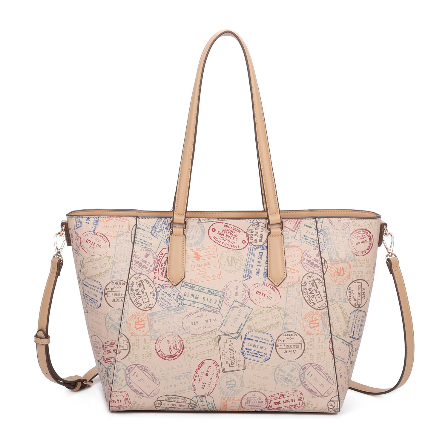 Borsa a spalla  da donna Poliuretano Prodotto alla Moda 44x16x28 cm